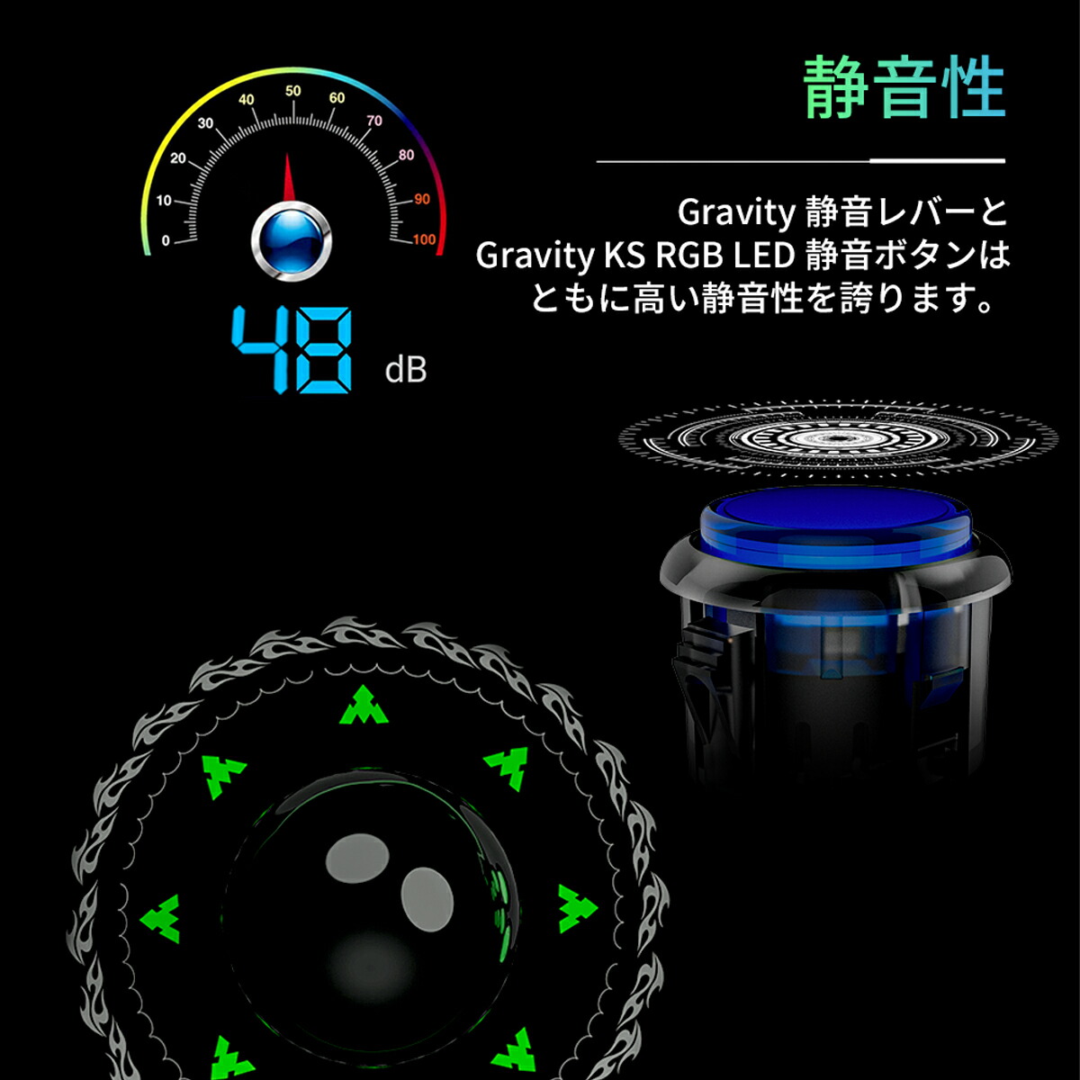 楽天市場】【静音レバー&ボタン】 Qanba Q8 Silent Arcade Joystick