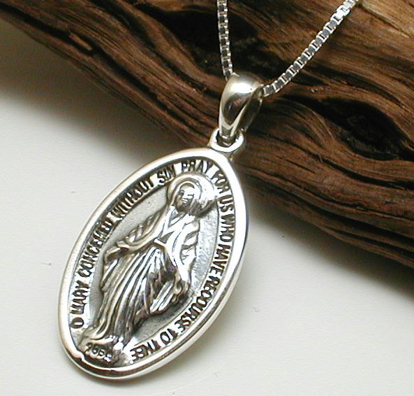 楽天市場】マリア像 プレート ネックレス メンズ シルバー925