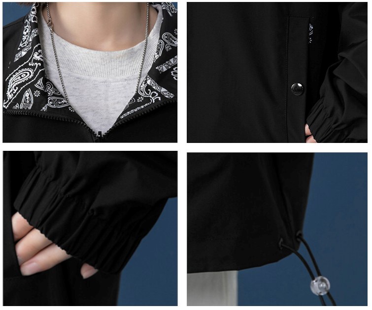 楽天市場】バンダナ柄 ナイロンジャケット ペイズリー柄 ウインド