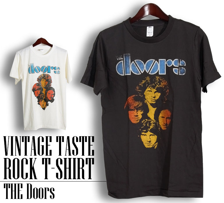 楽天市場】ヴィンテージ風 Doors Tシャツ ドアーズ ロックTシャツ