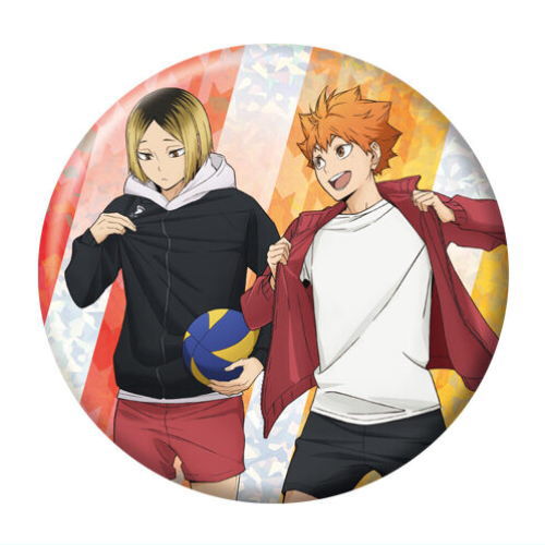 楽天市場】ハイキュー!! 缶バッジビスケット [10.孤爪研磨＆日向翔陽