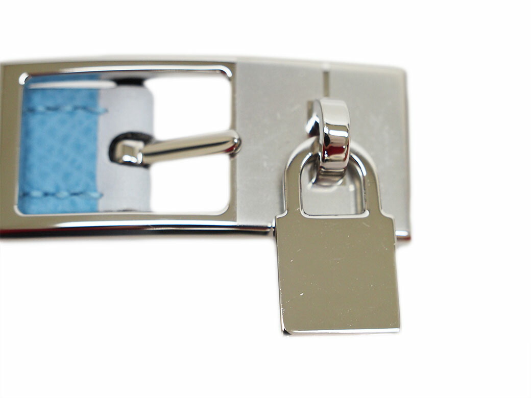 ほぼ新品 エルメス ベルト レディース ブルー ヴィンテージ 箱付き