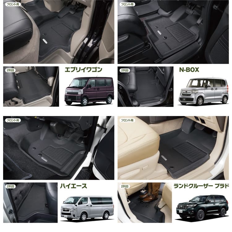 楽天市場】N-BOX（JF3/JF4） NEWラバータイプ フロアマット [立体