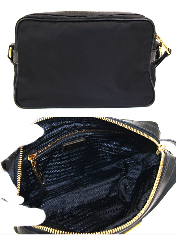 楽天市場】プラダ ショルダーバッグ 1BH089 ブラック ゴールド金具
