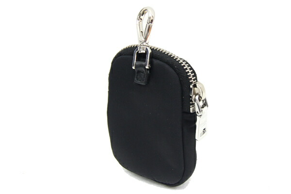 楽天市場】プラダ ポーチ 1TT119 ブラック ナイロン レザー 中古 小物