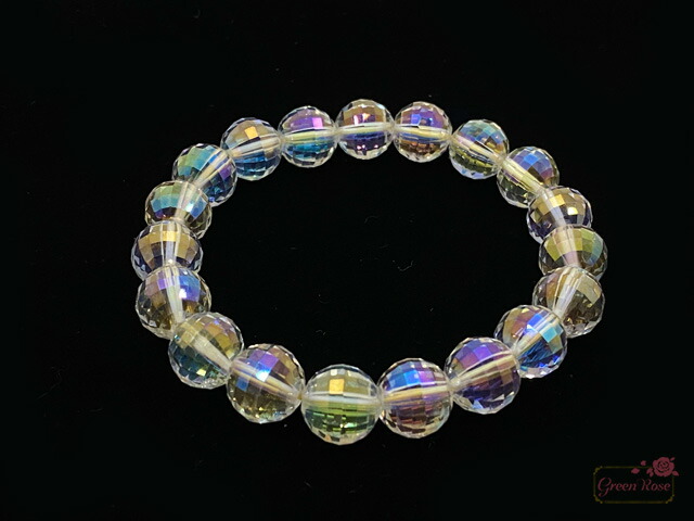 楽天市場】オーロラ クリスタル 水晶 レインボー 多面カット