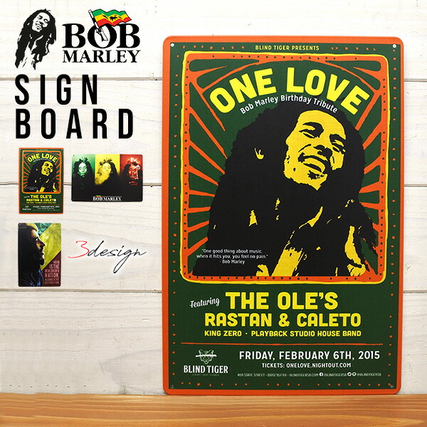 楽天市場】サインプレート BOB MARLYE ボブ・マーリー レゲエ One Love
