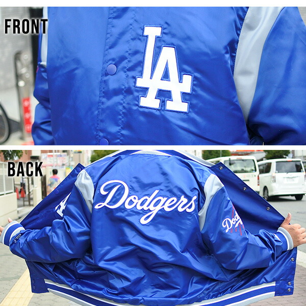 楽天市場】ドジャース スタジャン メンズ sterter ブルー グレー