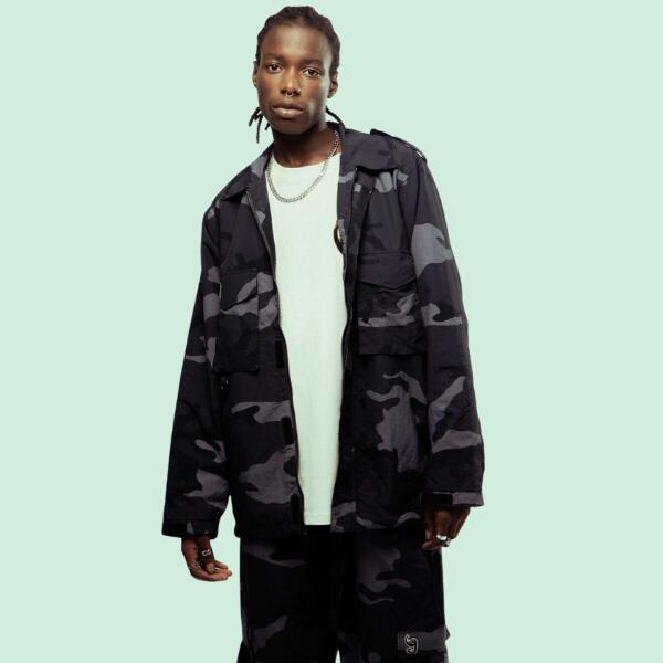 楽天市場】【値下げ】GRIMEY / グライミー「Camo Track Jacket Black