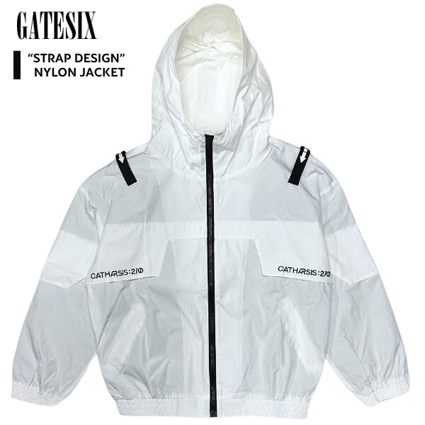 楽天市場】「GATESIX Strap Nylon Foodie Jacket White」ゲート