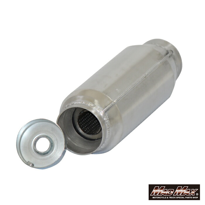 楽天市場】汎用 アルミ製 モナカ管サイレンサー 70φバッフル 消音器