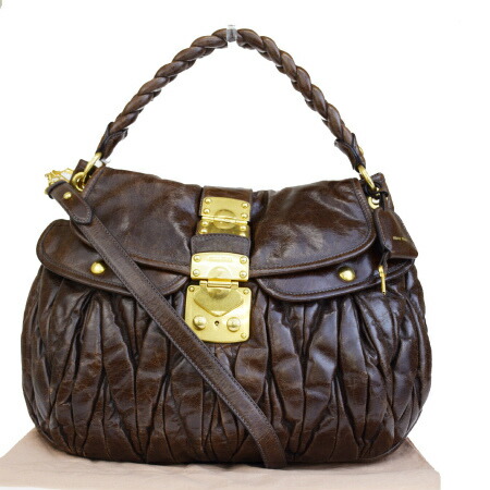 楽天市場】【中古】 中美品 ミュウミュウ miumiu 2WAY ショルダー