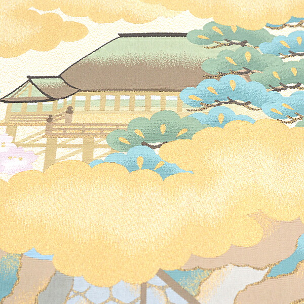 楽天市場】川島織物 帯 レディース 正絹 綴織 袋帯 都名所 雲に楓 桜