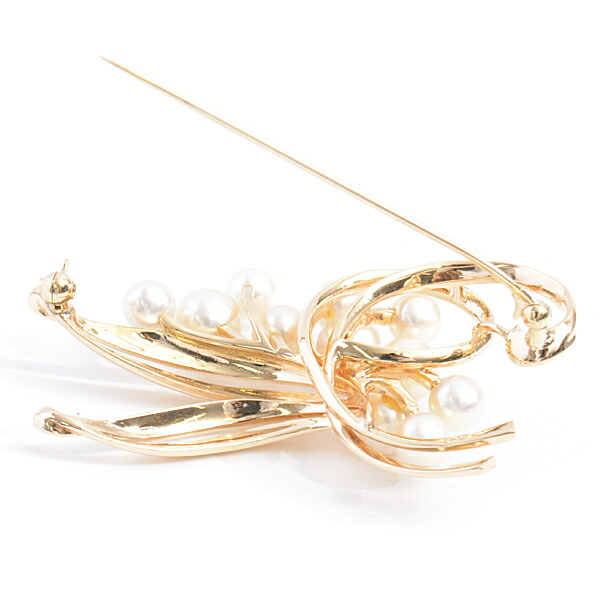 楽天市場】ミキモト ブローチ レディース リーフモチーフ 11Pパール