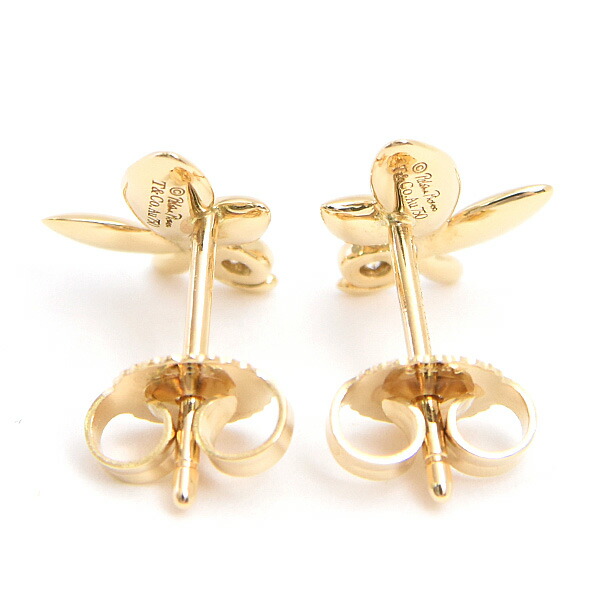 楽天市場】ティファニー ピアス レディース オリーブリーフ 1Pダイヤ