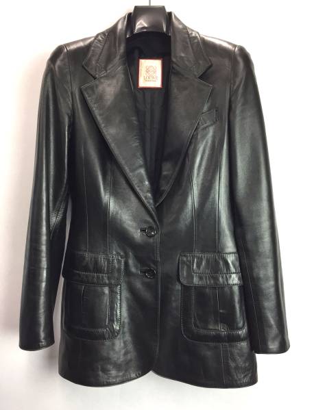 楽天市場】ロエベ レザー ジャケット ブラック レディース LOEWE