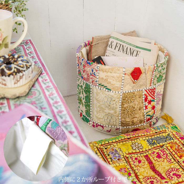 楽天市場】鉢カバー 布製 アジアン【 インド製・カンバディアパッチ