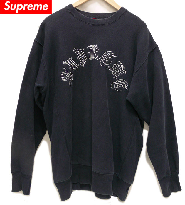 楽天市場】【Supreme】 シュプリーム ブラックレターロゴ スウェット