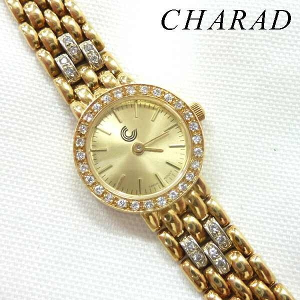 楽天市場】CHARADE シャレード K18 ダイヤ レディース 腕時計 クォーツ