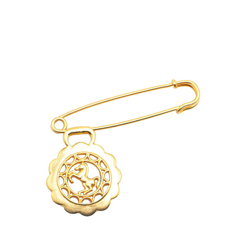 楽天市場】エルメス 馬 ホース モチーフ ピンブローチ ゴールド メッキ