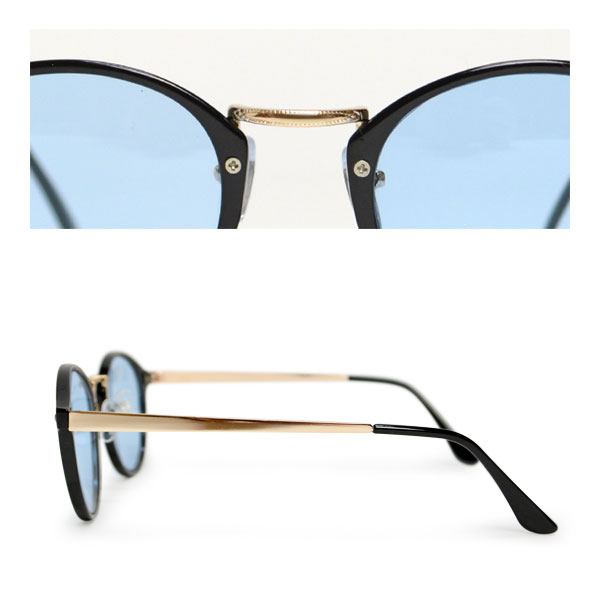 楽天市場】ボストン カラーレンズ レディース メンズ スタッズ 丸