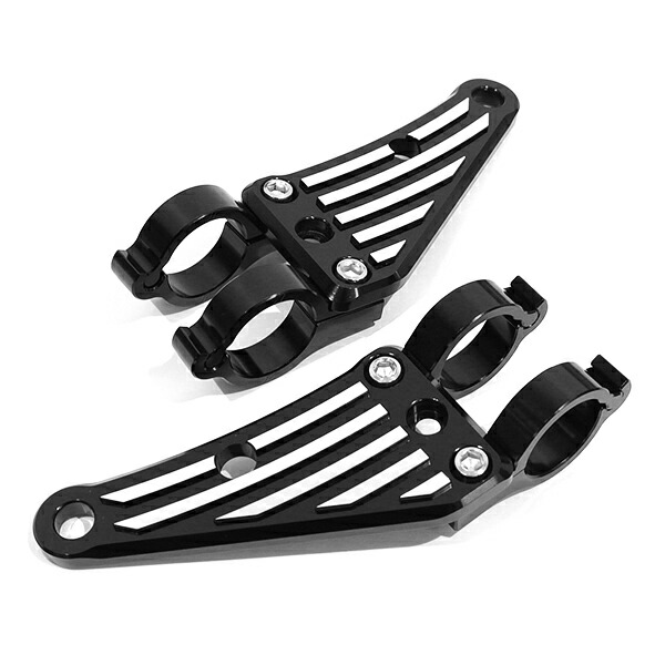 楽天市場】【送料無料】 アルミ ヘッドライト ステーブラック 36mm 36φ