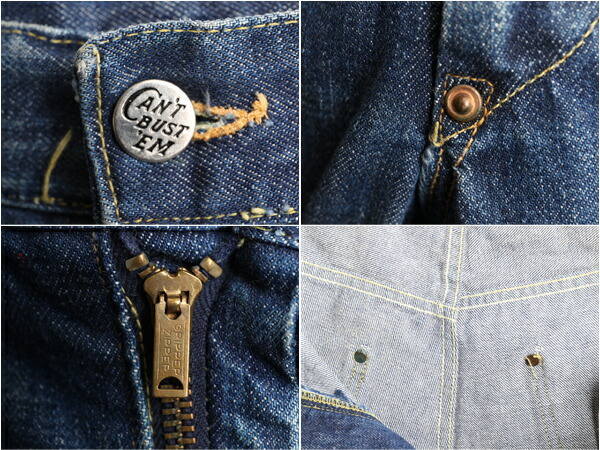 楽天市場】50's ☆ Can't Bust'Em キャントバステム デニム ワーク
