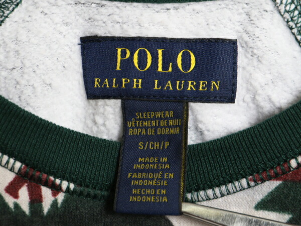 L POLO Ralph Lauren トレーナー 総柄 XL ポニー刺繍 現行タグ ラルフ