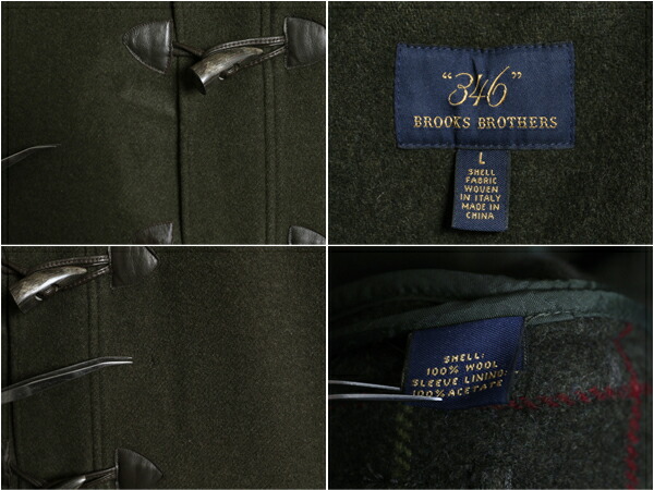 楽天市場】ブルックスブラザーズ ダッフル コート メンズ L 古着