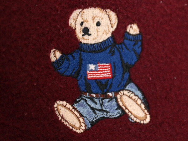 楽天市場】90s USA製 ポロベア ラルフローレン フリース ブランケット