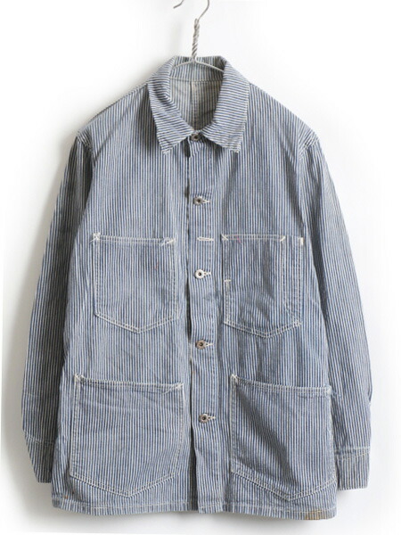 楽天市場】40's ビンテージ ☆ Unknown ヒッコリー ストライプ デニム