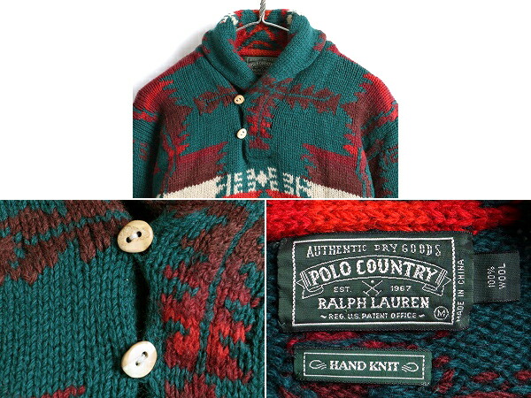 楽天市場】手編み 80's □ ポロカントリー ラルフローレン ネイティブ