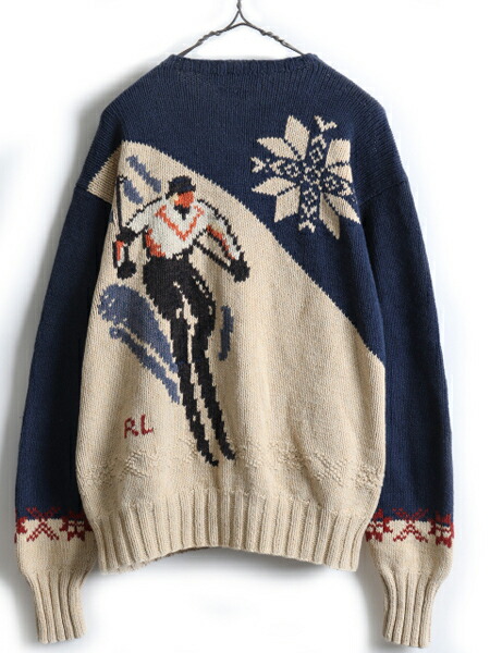 楽天市場】手編み 90's ☆ POLO ポロ ラルフローレン ノルディック