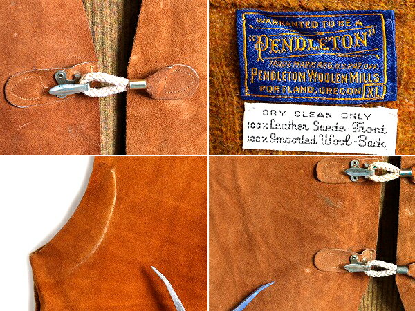 楽天市場】50s 60s ビンテージ USA製 □ ペンドルトン 本革 スエード