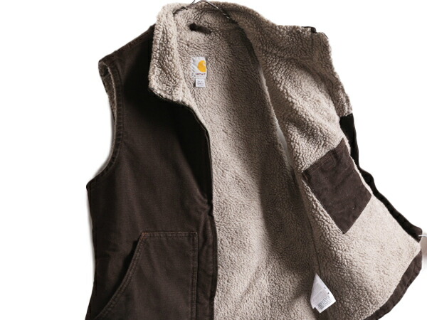楽天市場】US企画 カーハート モックネック 裏 ボア ダック ベスト