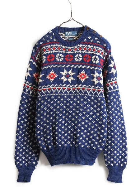 楽天市場】90s ポロ ラルフローレン ノルディック ニット セーター