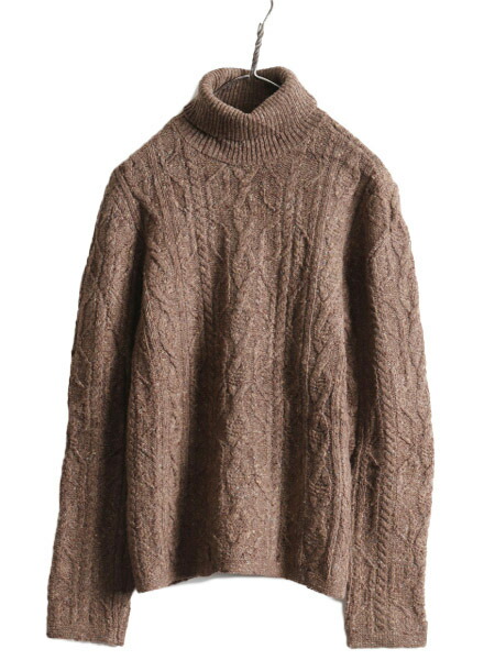 楽天市場】90s LAUREN ラルフローレン タートルネック ケーブル ニット