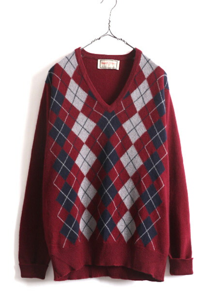 楽天市場】80s イングランド製 ☆ アランペイン アーガイル カシミヤ