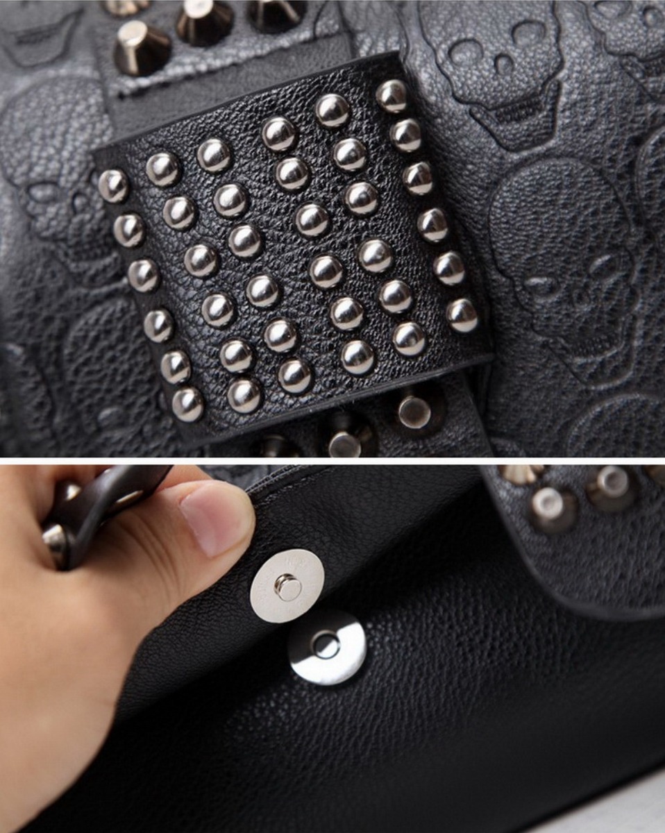 楽天市場】スカルショルダーバッグ メッセンジャーバッグ レディース