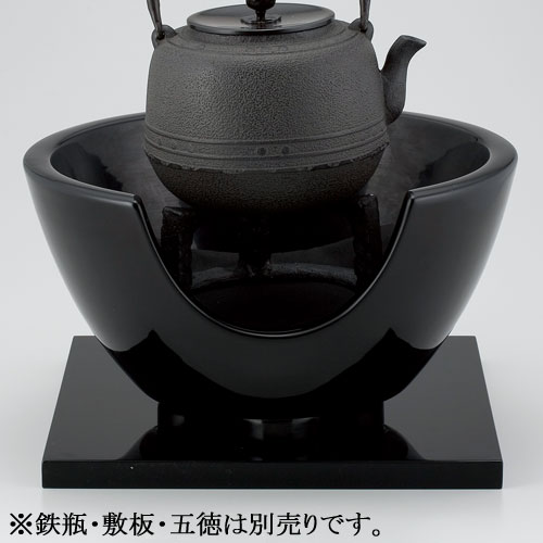 楽天市場】茶道具 風炉 紅鉢 黒 尺丸 宗伴作 : 茶道具・抹茶・八女茶の