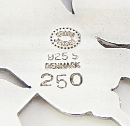 良品 ジョージジェンセン ブローチ 小鳥と麦 鳥 麦 silver925 銀 Georg