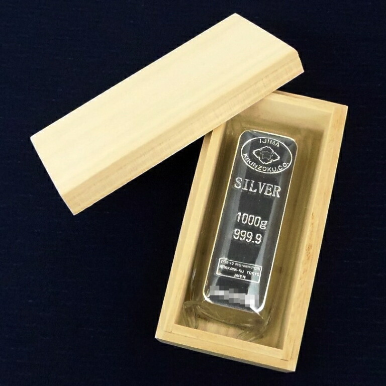 楽天市場】井島貴金属 純銀 インゴット ingot 1000g(1kg) シルバー