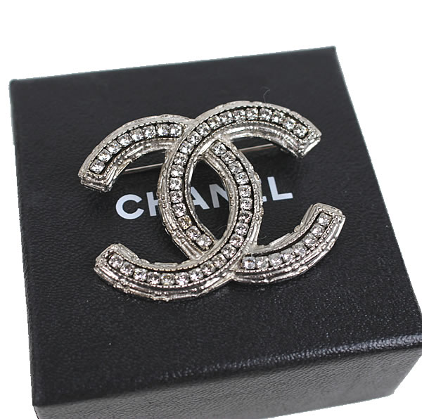 楽天市場】シャネル ブローチ CHANEL ココマーク シルバー ライン