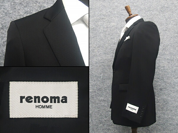 楽天市場】[renoma] レノマHOMME 礼服 通年物 超黒 シングル