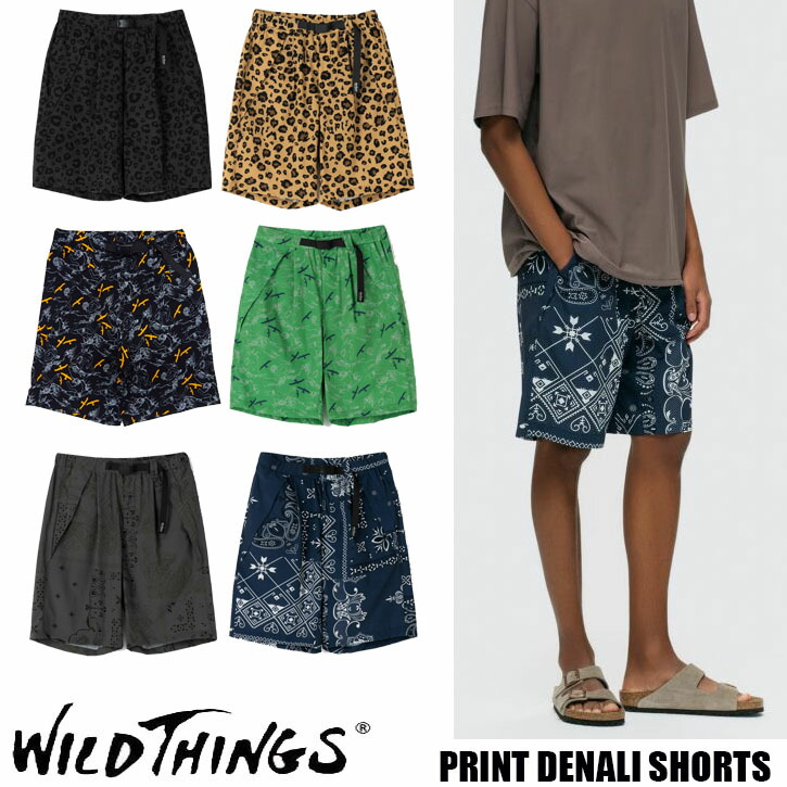 楽天市場】WILD THINGS PRINT DENALI SHORTS 全6色 ワイルドシングス