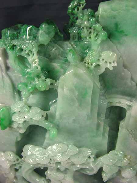 ミャンマー産 A貨翡翠スライス オブジェ置き物 約418g ミャンマー産 A