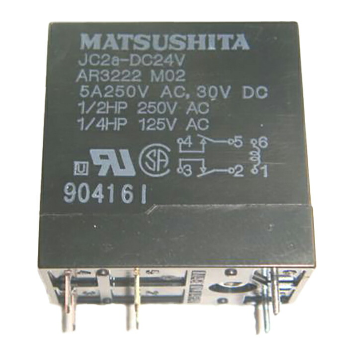 楽天市場】リレー 24V JC2a-DC24V 5A MATSUSHITA 1個 : ledテープ 電子
