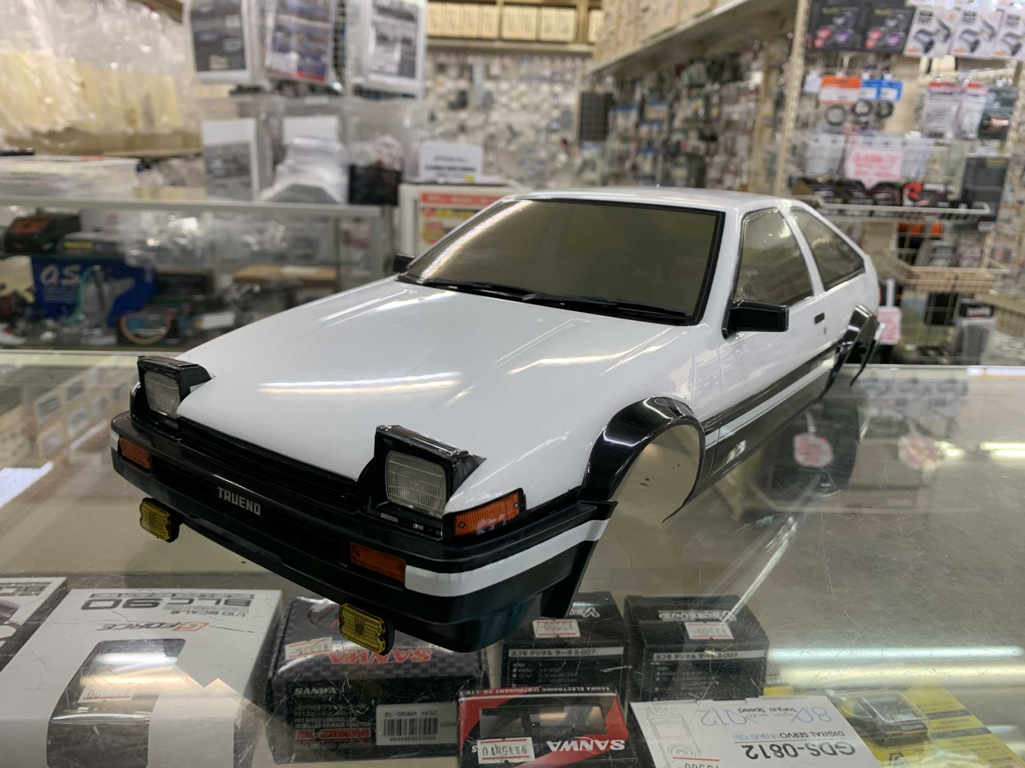 楽天市場】京商 1/10 トヨタ スプリンター トレノ AE86 塗装済みボディ