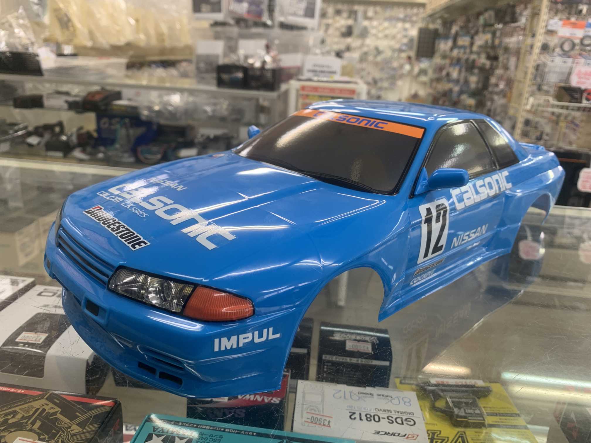 楽天市場】タミヤ 1/10 NISSAN スカイライン R32 ライトブルー