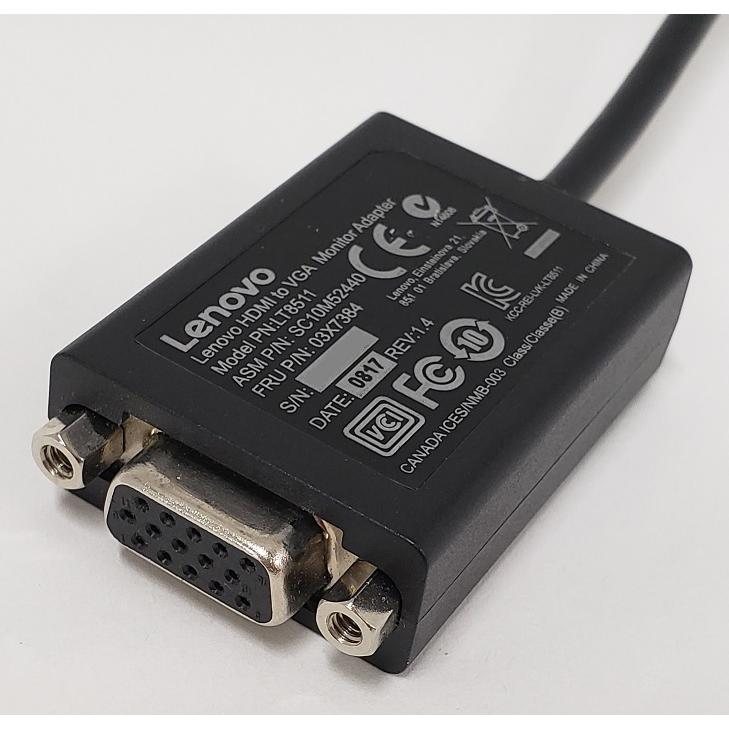 楽天市場】Lenovo HDMI to VGA モニターアダプター LT8511 / 03X7384